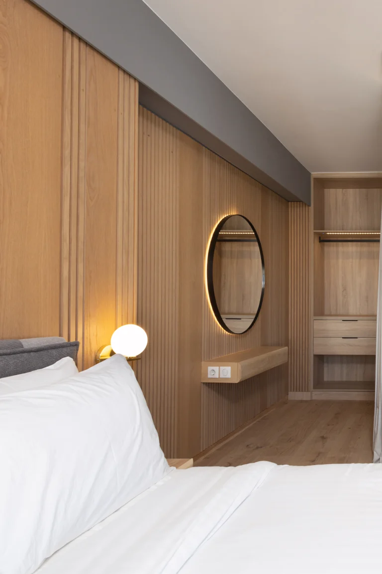 Elegant bedroom suite at Incanto Boutique Suites Athens